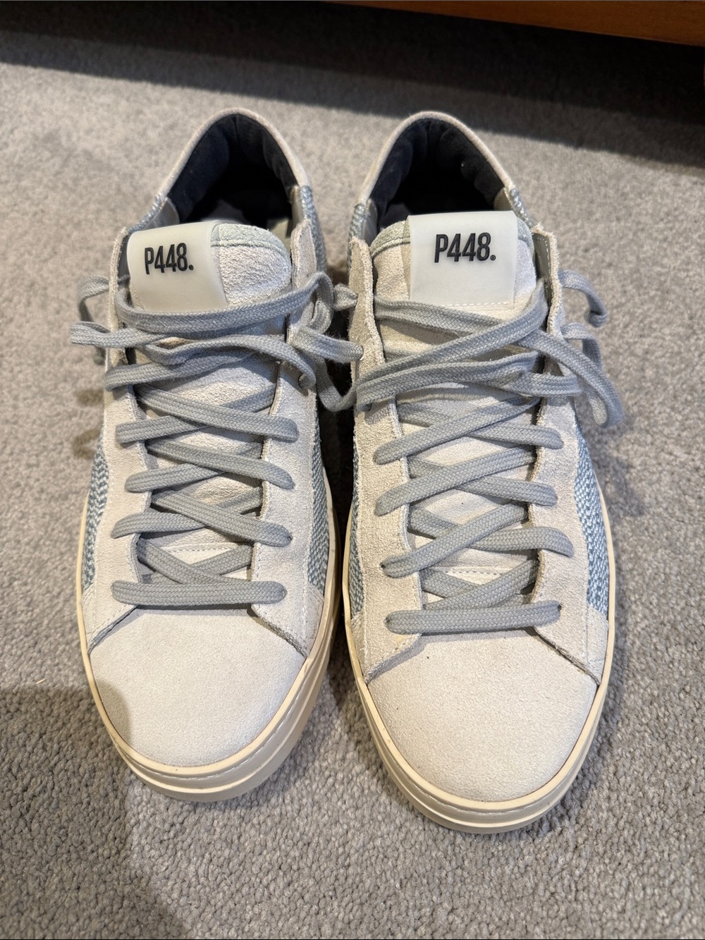 P448 Light Gray Low-Top Women’s Sneakers